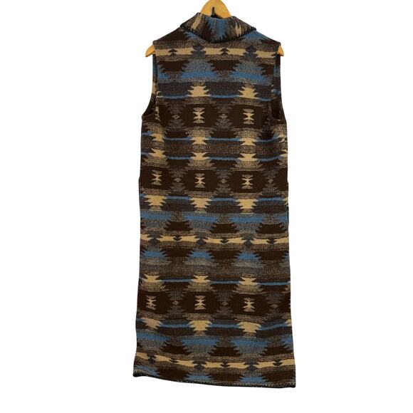 Bear Ridge Outfitters Vintage Duster Vest Jacket Medium USA Aztec Western 90s - Picture 4 of 10